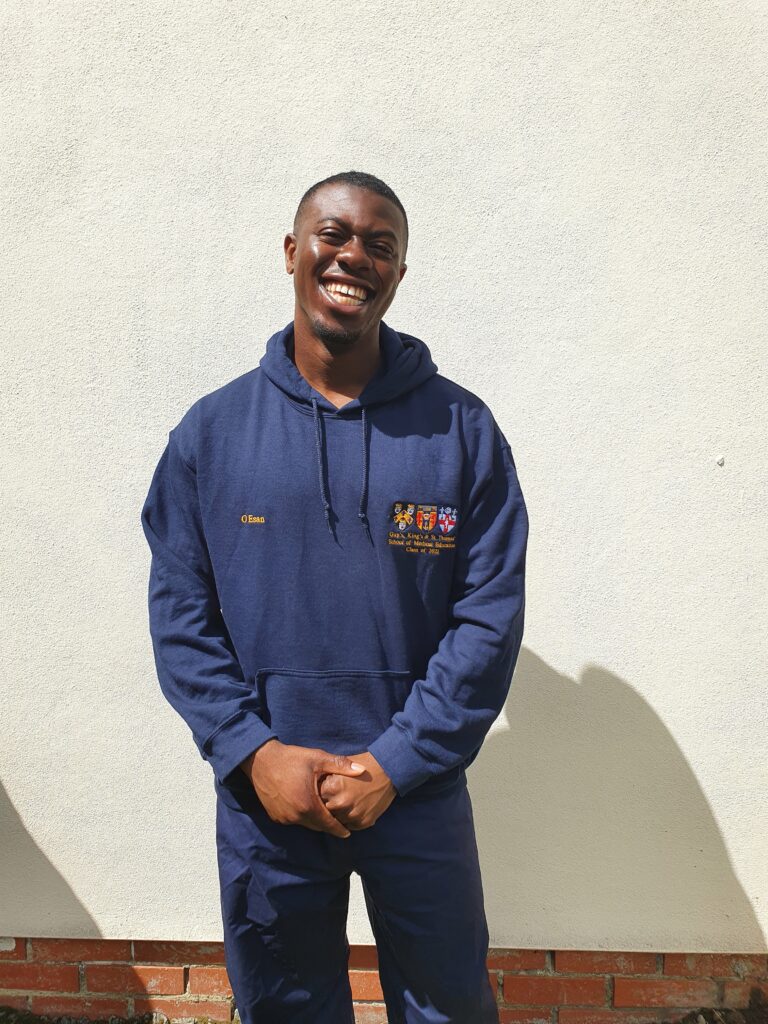 photo of Oluwatobi in a university jumper